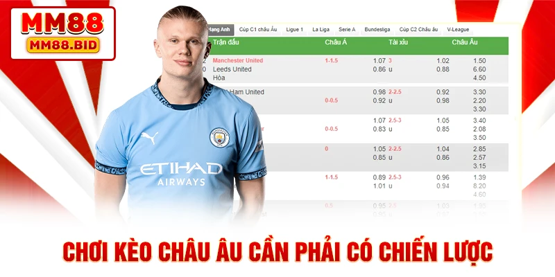 Chơi kèo châu Âu cần phải có chiến lược